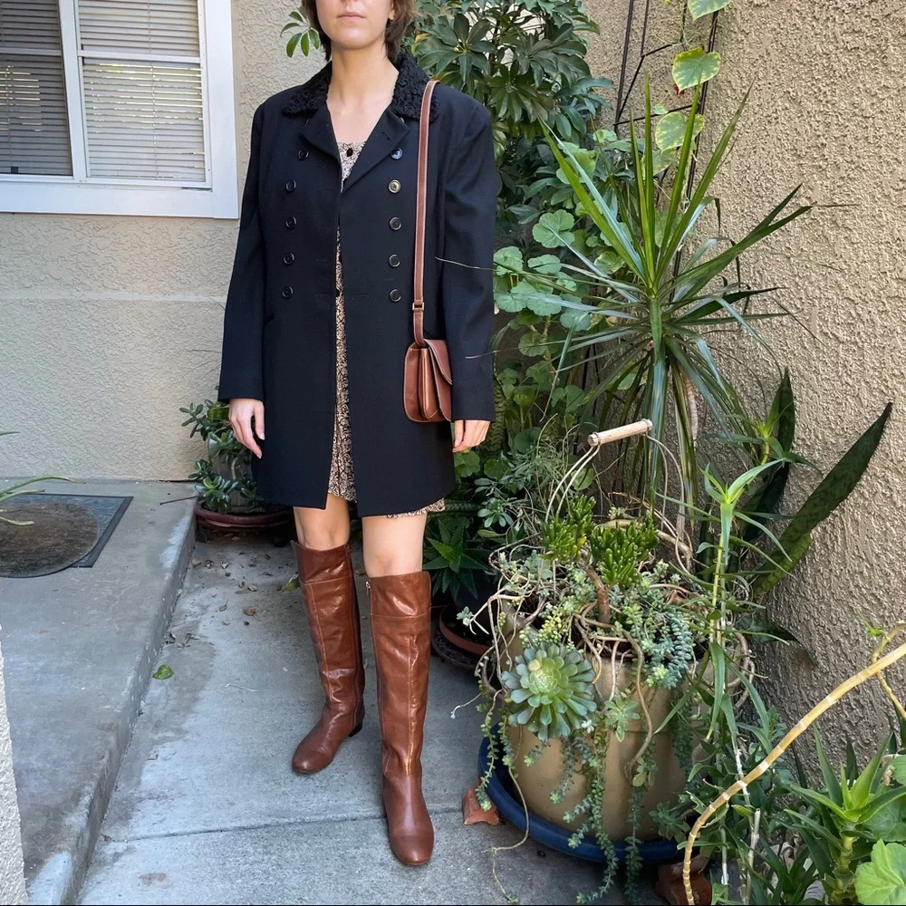 Vintage reddish brown Nine West leather boots